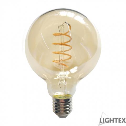 LED крушка filament 6W 220V E27 G95 Gold 2200K - Лед крушки е27