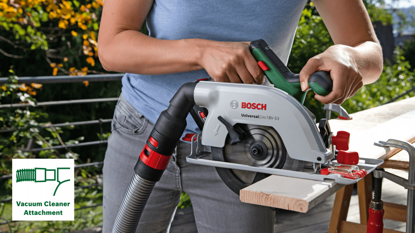Акумулаторен ръчен циркуляр BOSCH UNIVERSALCIRC 18V-53 СОЛО, снимка 5 - Акумулаторни ръчни циркуляри