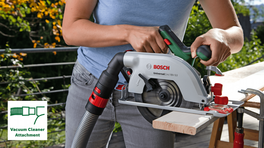 Акумулаторен ръчен циркуляр BOSCH UNIVERSALCIRC 18V-53 Solo, снимка 5 - Акумулаторни ръчни циркуляри