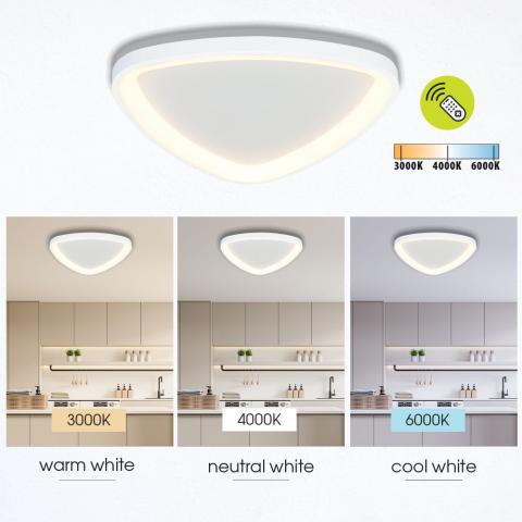 LED плафон Andromeda 230 V с дистанционно, снимка 4 - Плафони