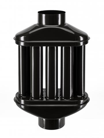 Радиатор порцелан гланц черен ф130 - Кюнци за камини и печки