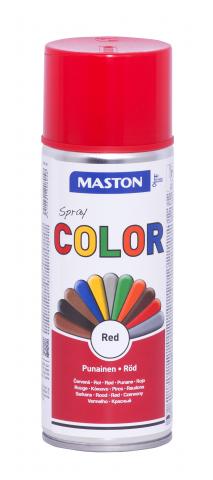 Спрей боя Maston 0.4л, червен гланц - Спрей бои универсални