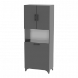 Шкаф за пране с кош DAMLA антрацит