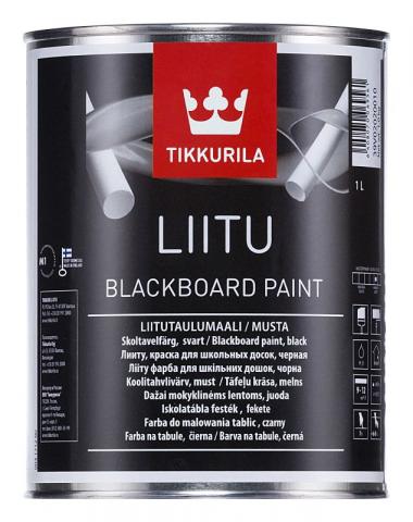 Боя черна дъска Liitu, черна 1л - Ефектни бои за стени