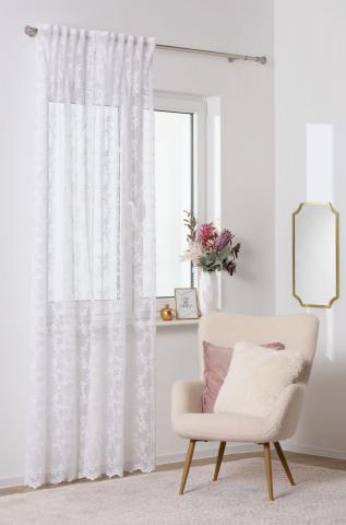 Готово перде Daisy 140х260 см бяло - Готови пердета