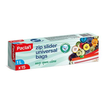 Пликове с цип 1 л. 15 бр. Paclan - Вакуумни пликове