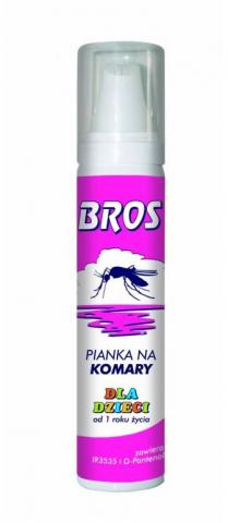 Детска пяна против комари BROS 90 мл (+ D-пантенол) - Механични средства за защита
