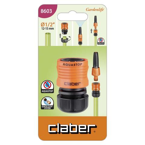 Връзка за маркуч 1/2" стоп клапан, снимка 2 - Пластмаса