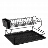 Сушилник за съдове Perilla 2 нива черен