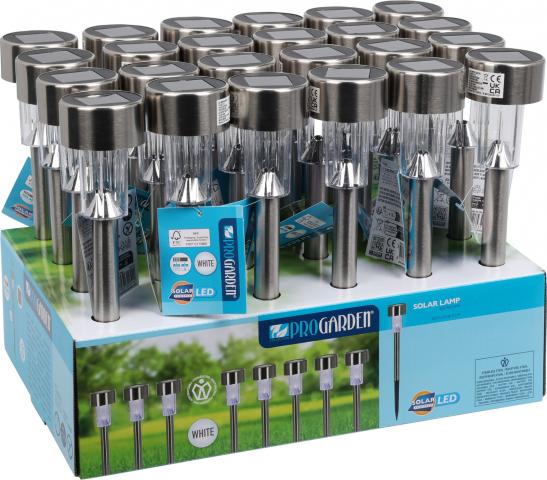 Соларен стълб 230мм инокс - Соларни лампи