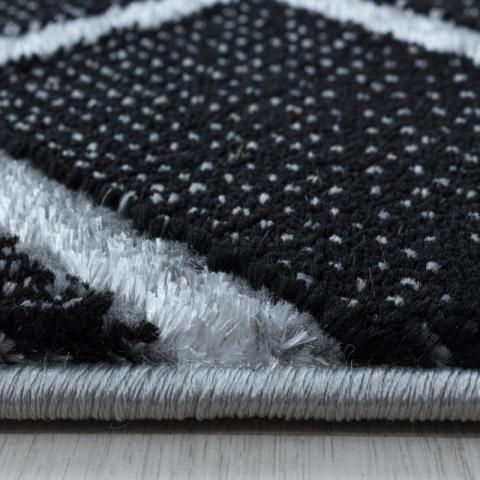 Килим Naxos Black - Silver 120x170, снимка 4 - Килими