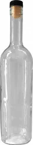 Бутилки за ракия 0,75л. 12 бр. (прозрачни) - Дамаджани, бутилки, бидони