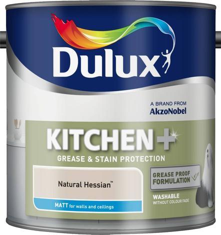 Интериорна боя DuluxMat за кухни Nаtural Hessian 2.5л - Цветни бои