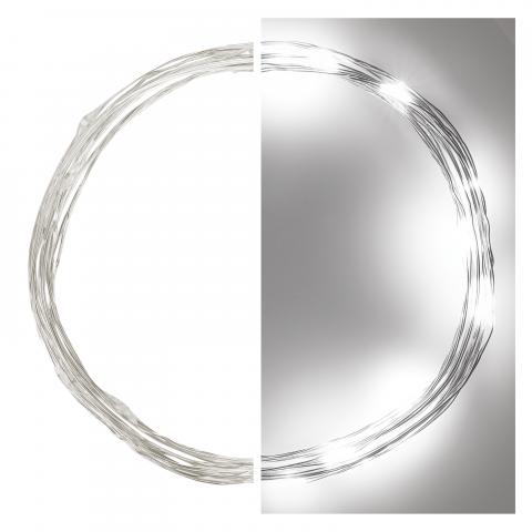 LED коледна верига, 1.9м студено бяла, снимка 2 - Светеща верига