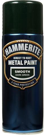 Спрей Hammerite 400мл, зелен гланц - Спрей бои за метал