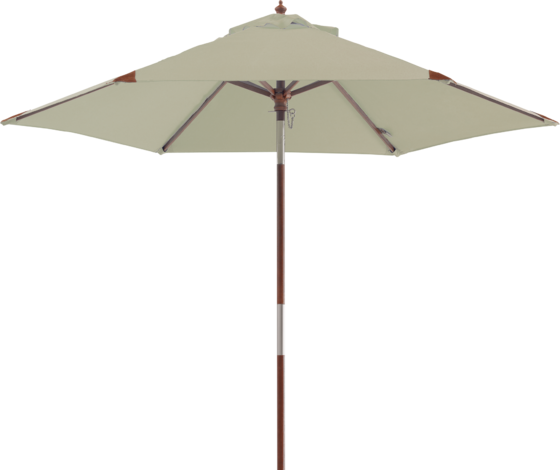 чадър с дървена дръжка - Градински чадъри