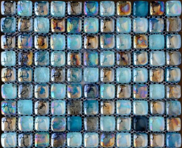 Стъклена мозайка 30x30 Синя - Стъклени