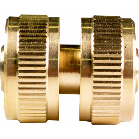 Съединител за маркуч 1/2" x 1/2" месингов TG - Конектори месинг