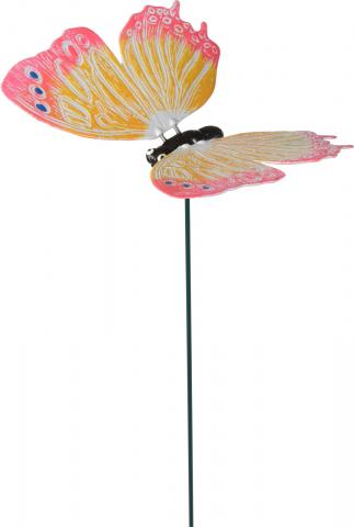 Градински стик "Пеперуда" 40см, снимка 6 - Градински стикове