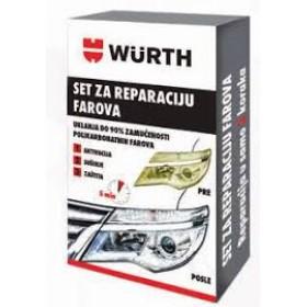 Комплект за  възстановяване на фарове WURTH - Препарати за полиране