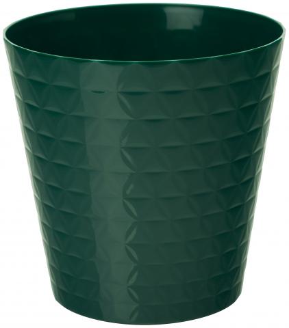 Кашпа Diamond ф15 см зелена - Пластмасови кашпи