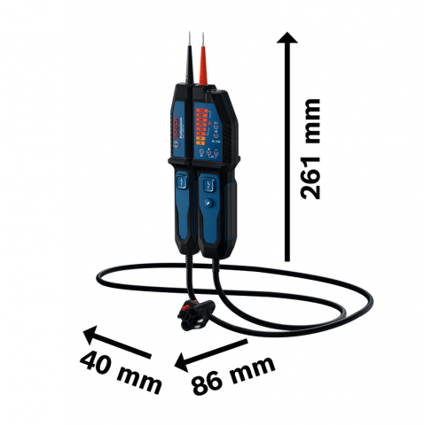 Тестер за напрежение Bosch Blue GVT 1000-15, снимка 2 - Детектори
