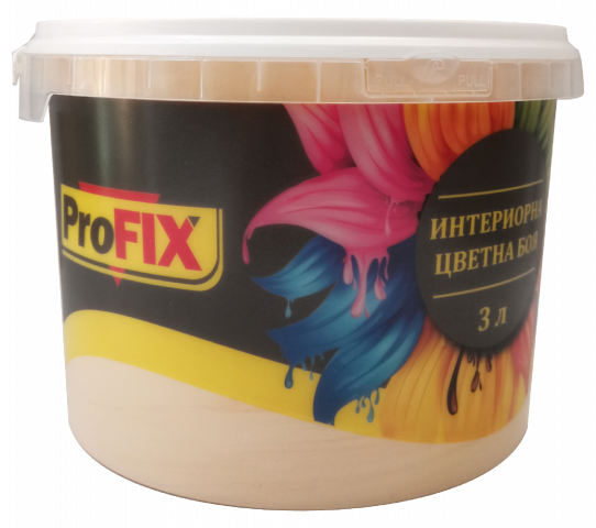 Интериорна боя Profix 3 л Ванилия - Цветни бои