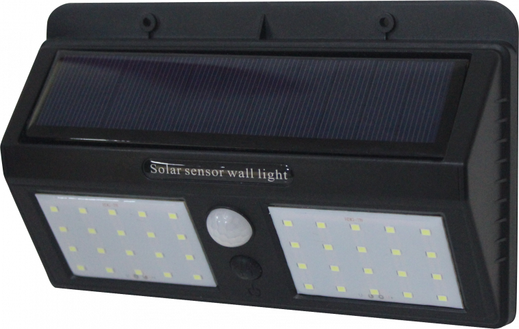 Соларен аплик, черен IP54 1.5W 6000K 7.4V - Соларни лампи