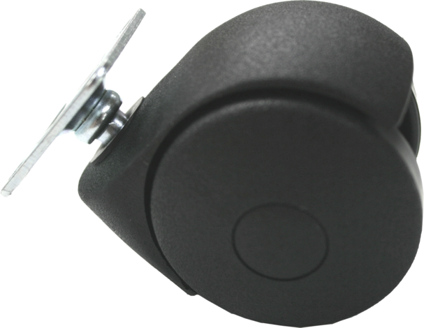 KS двойно колело черно, 50мм - Мебелни колела