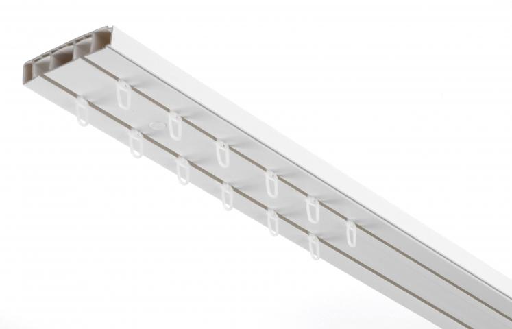 Двоен PVC корниз 350 см, снимка 2 - Пластмасови корнизи