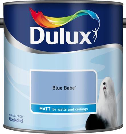 Интериорна боя DuluxMat 2.5 л, бебешко синьо - Цветни бои