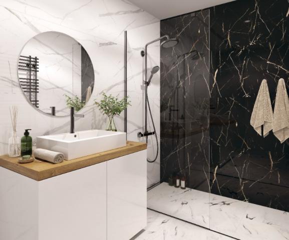 SPC Стенен Панел Calacatta White 30x60, снимка 2 - Облицовъчни плочи