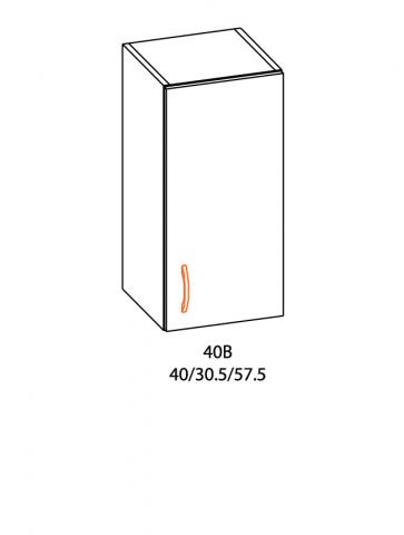 Горен шкаф с една врата Алина 40см ЕЛША - Модулни кухни с онлайн поръчка