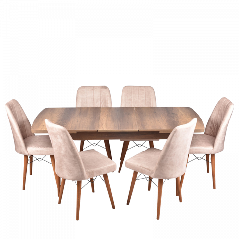 Трапезен комплект Barok с 6 стола - Трапезарни комплекти