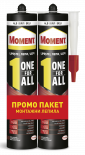 Промо пакет монт. лепило Moment OneForAll Flextec бяло 2х440г