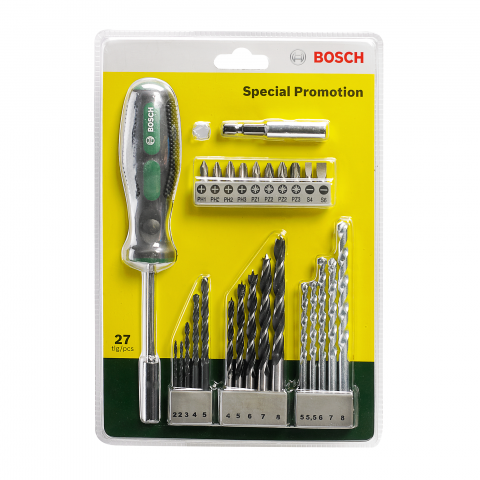 Комплект Bosch Promoline 27 части, снимка 2 - Комбинирани