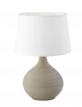 Настолна лампа Martin  h29 cm капучино/бял