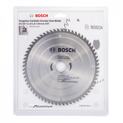 Циркулярен диск ECО ALU 210x2.4x30 64T Bosch - Циркулярни дискове