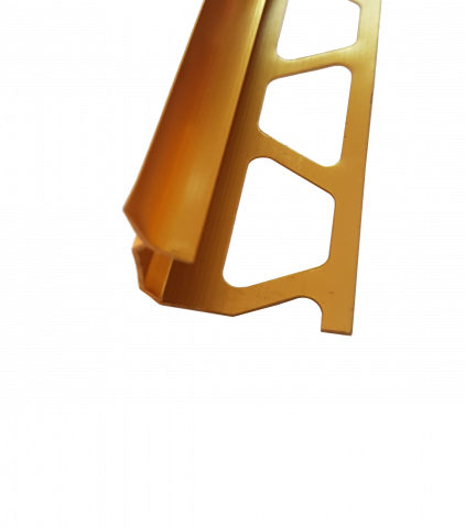 Вътрешен ъгъл злато полиран 10mm / 250см - Профили