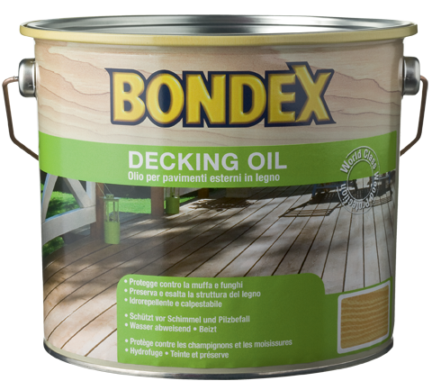 Масло за дърво Bondex Decking 2.5 л безцветно - Масла за дърво