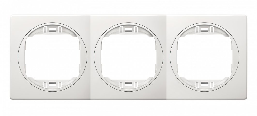 Рамка тройна бяла EON - Ключове и контакти