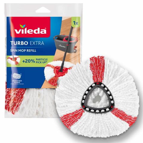 Пълнител зa Vileda Turbo Extra Spin Mop Refill, снимка 4 - Мопове