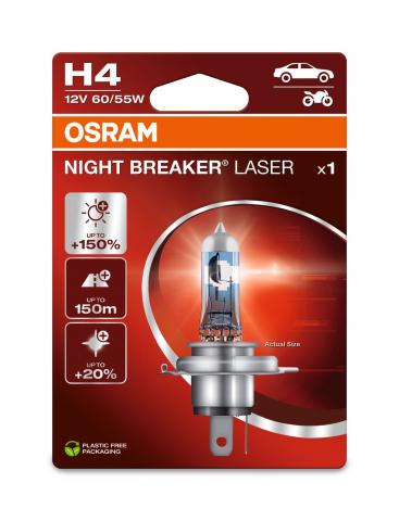 Aвтo крушка OSRAM H4 60/55W 12V NL - Осветление