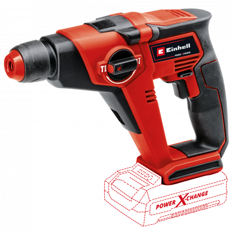 Акумулаторен перфоратор Einhell TE-HD 18/12 Li Solo PXC, снимка 3 - Акумулаторни перфоратори