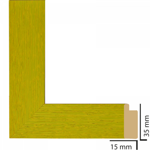 Рамка с паспарту дърво 40х50 см зелено - Картини и рамки