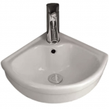 Ъглов порцеланов умивалник