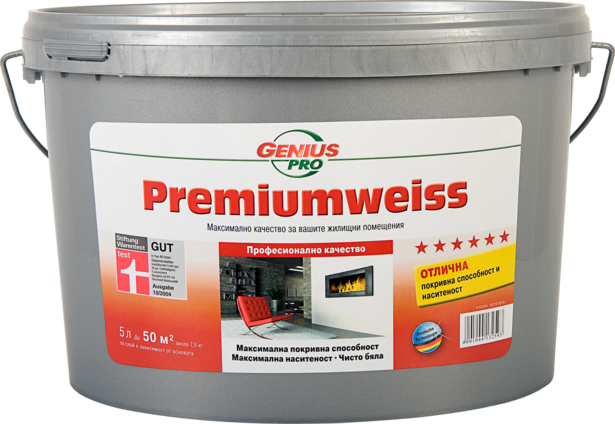 GP Premiumweiss 5L - Бои за бетон