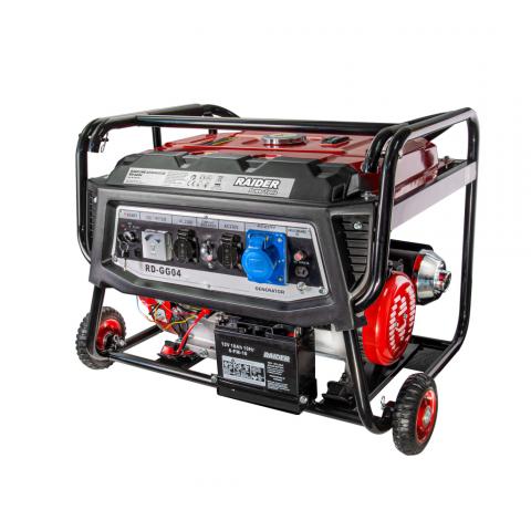 Бензинов генератор Raider RD-GG04 с ел. стартер 5.5 kW - Големи машини