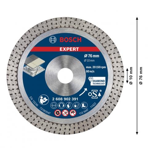 Карбиден диск Bosch Expert MM 76х1.5х10 мм, снимка 2 - Дискове за други материали