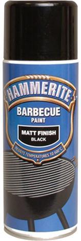 Спрей Hammerite за BBQ 400 мл черен мат - Спрей бои за метал